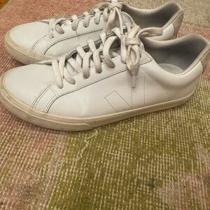 Veja White Leather Sneakers